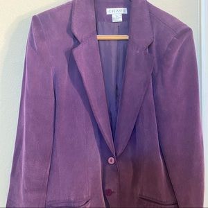 Chaus purple blazer suit jacket XL